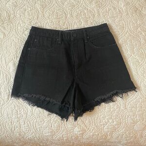 Alexander Wang Black bite denim shorts size 26